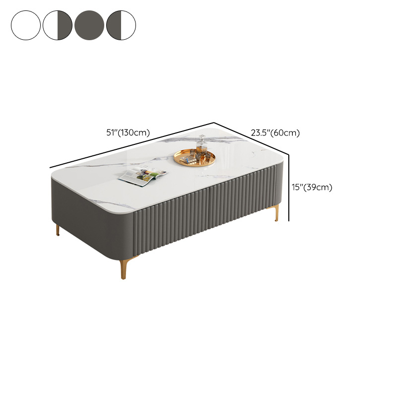 Simplistic Rectangular Vitreous TV Stand with Locker, Cable Management & 2 Drawers - image 20