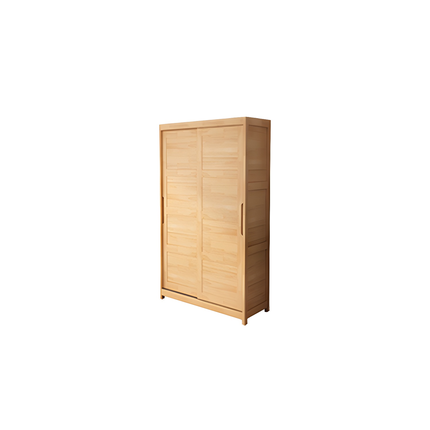 Rubberwood Solid Wood Wardrobe Traditional Freestanding Wardrobe