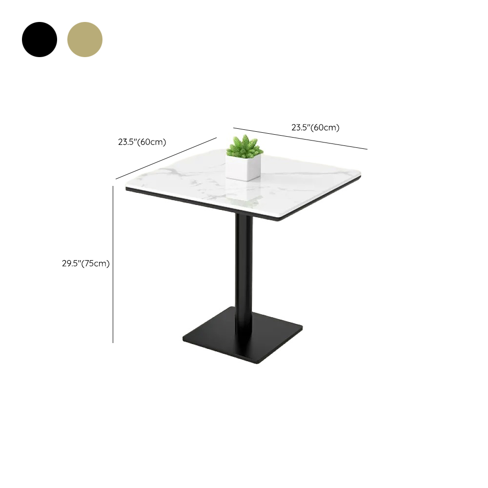 Minimalist/Luxurious Dining Table with Slate Stone Top, Fixed Table, Seats 4/2 - image 14