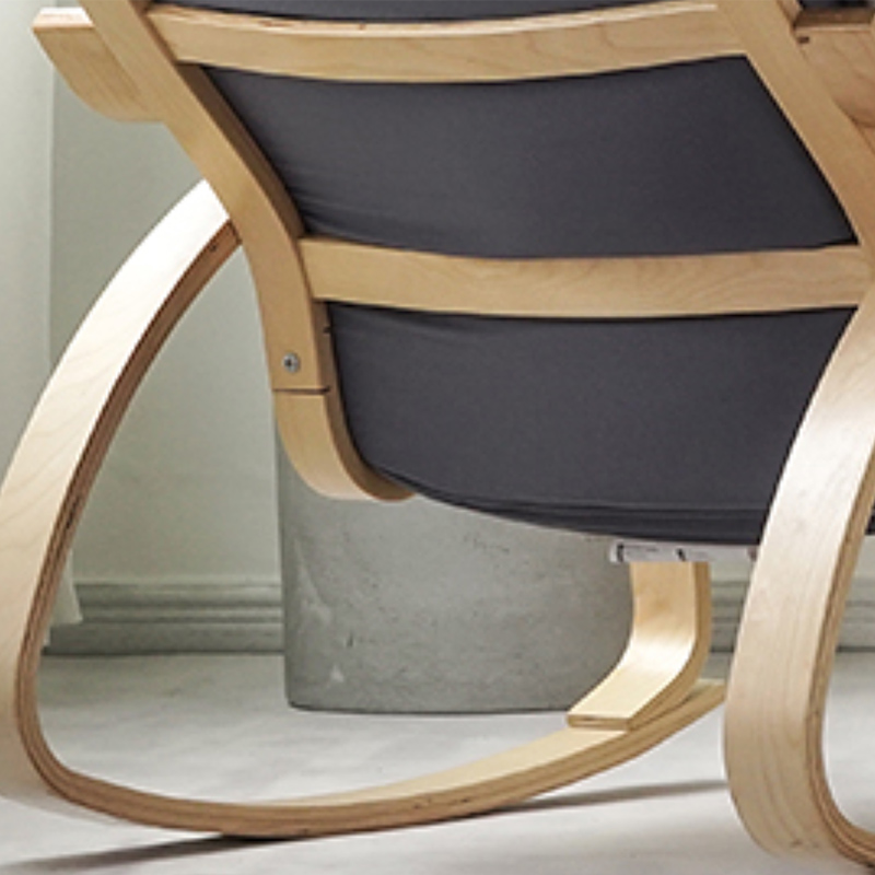 Modern Upholstered Rocking Chair Set with Track Arms and Matching Ottoman - image 20
