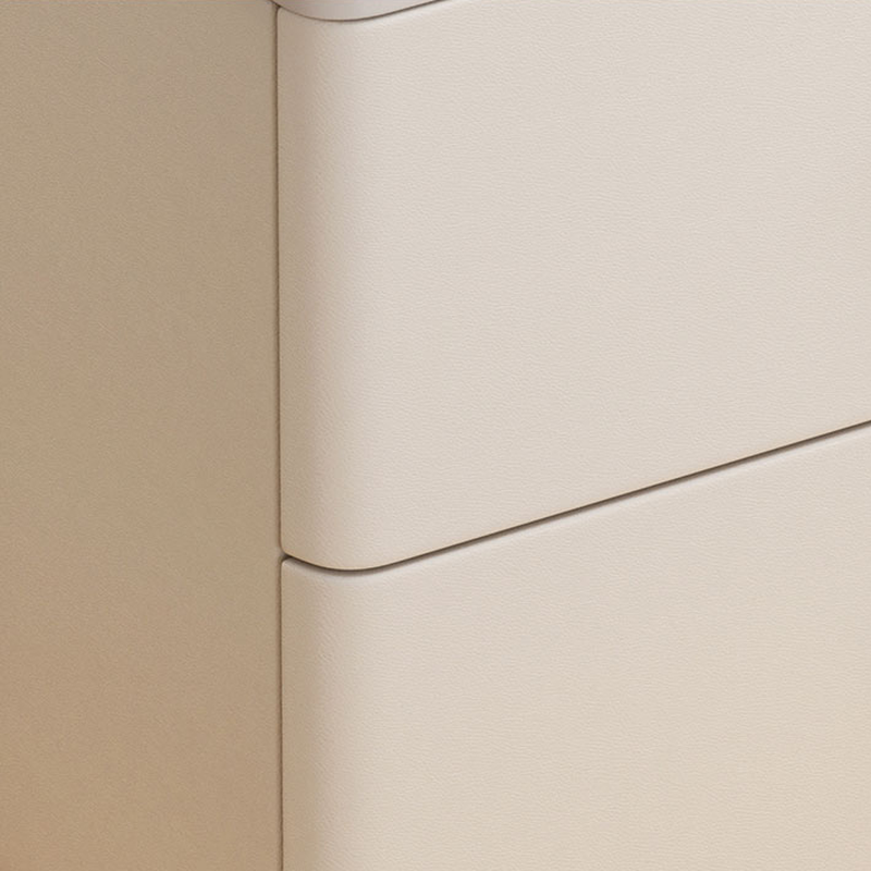 Postmodern Bedside Cabinet Nightstand with 2 Shelves and Sintered Stone Countertop - image 12