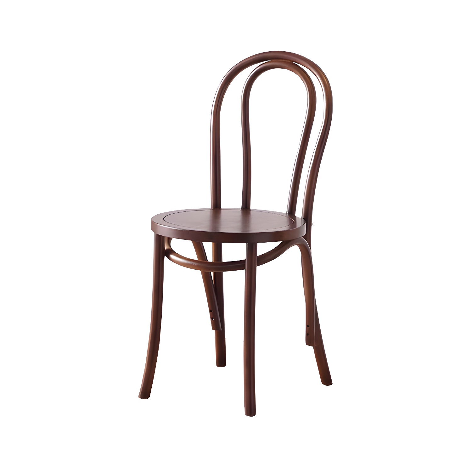 Modern Open Back Side Chair with Beech Wood Legs for Kitchen & Dining - Non-Upholstered - image 6