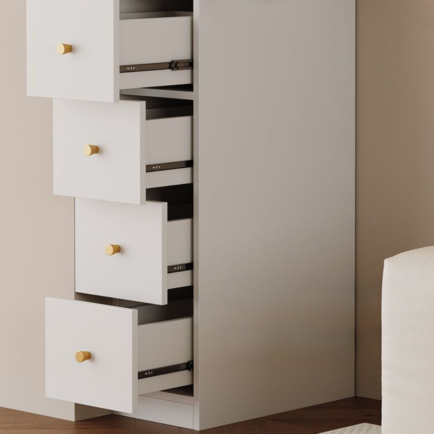 Detached Reclaimed Wood Utility Cabinet with Soft Close Drawer & Locker, Drawer Bars & Glass-panel Door - image 6