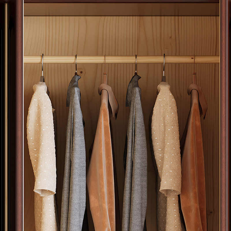 Standalone Wood Armoire Cabinet with Hinged Soft Close Door, Soft Close Drawer & Interior Shelves - image 9