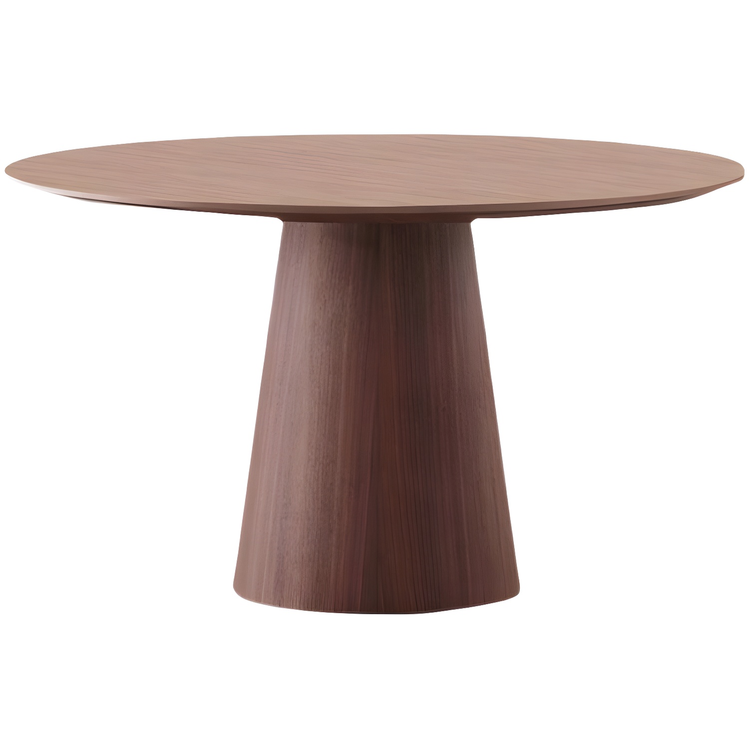 Contemporary Round Dinette Table Solid Wood Pedestal Dining Table