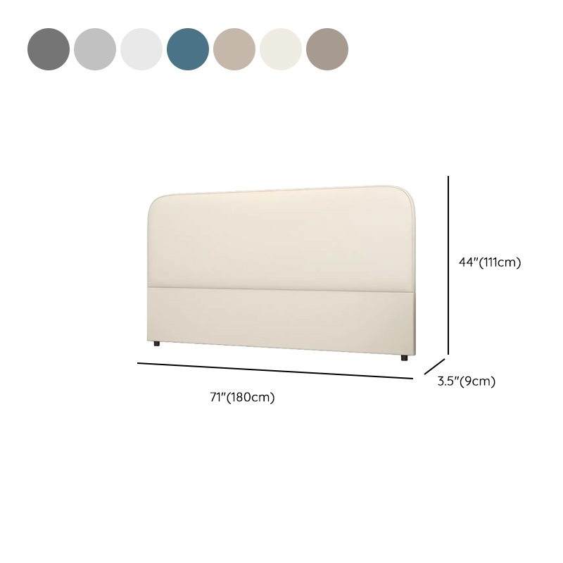 Modish No Distressing Timber Panel Headboard with Arched Shape for King/Queen/Full Bed, Featuring Sponge Fill and Standard Height - image 16