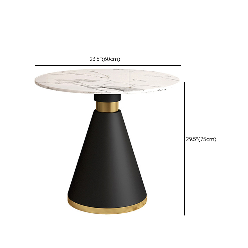 Glamorous Rounded Stone Dining Table for 2, Scratch-proof and Fixed Mechanism - image 19