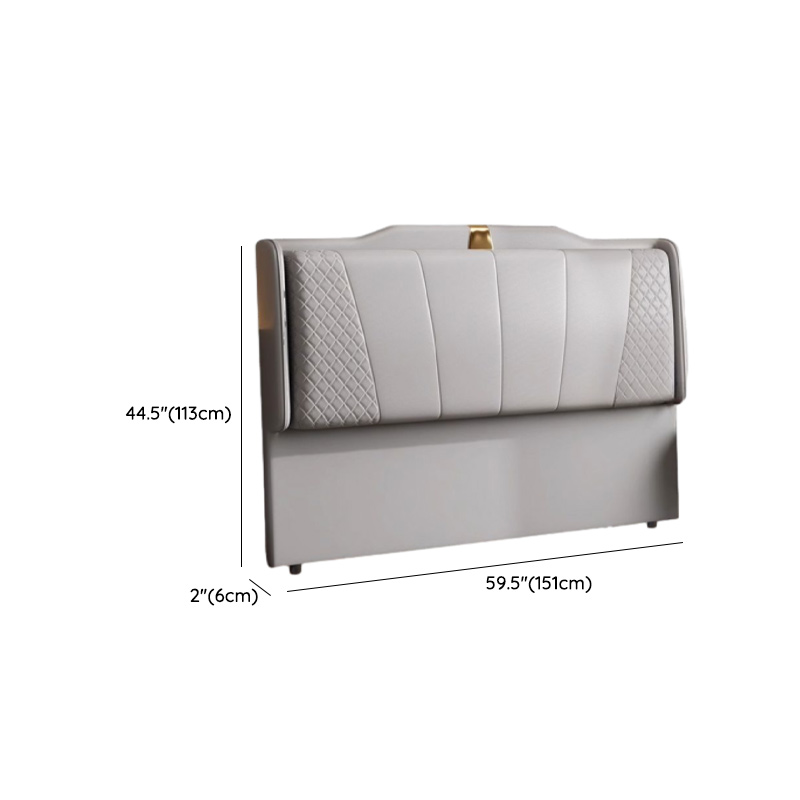 Art Deco Rectangular Wingback Timber Sponge headboard, With Legs, Size Full(54"W x 75"L), height Standard（36-55“） - image 17