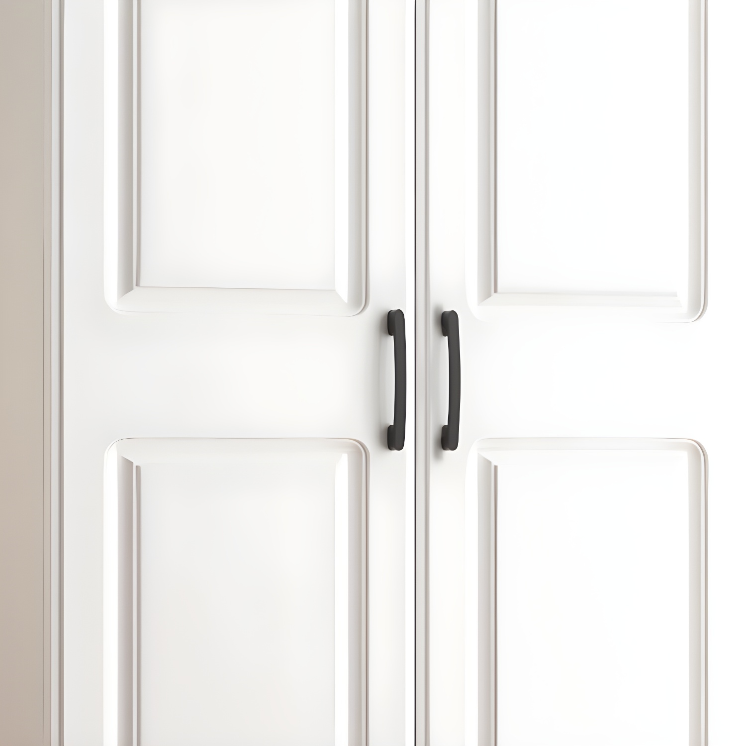 White Wardrobe Closet with Drawer French Country Wardrobe Cabinet - image 7