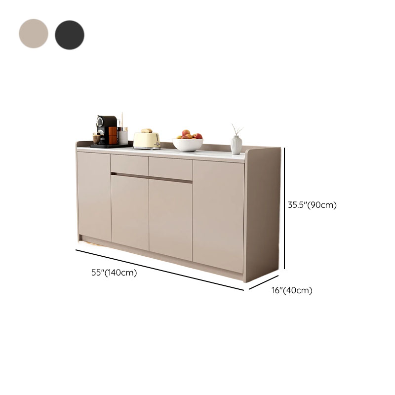 Self-supporting Sintered Stone Sideboard, Adjustable Shelf & Larder, 3 Drawers/2 Drawers, 5 Doors/4 Doors/3 Doors, Standard - image 23