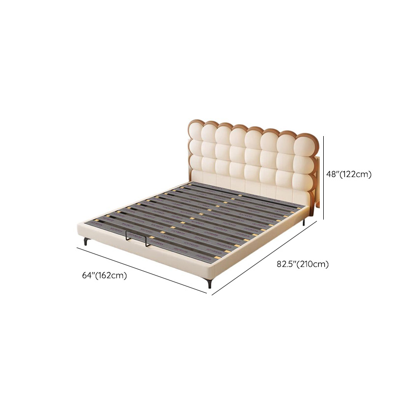 Solid Color Storage Included Panel Bed with Stitch-tufted Panel Headboard and Sponge Upholstery - image 13