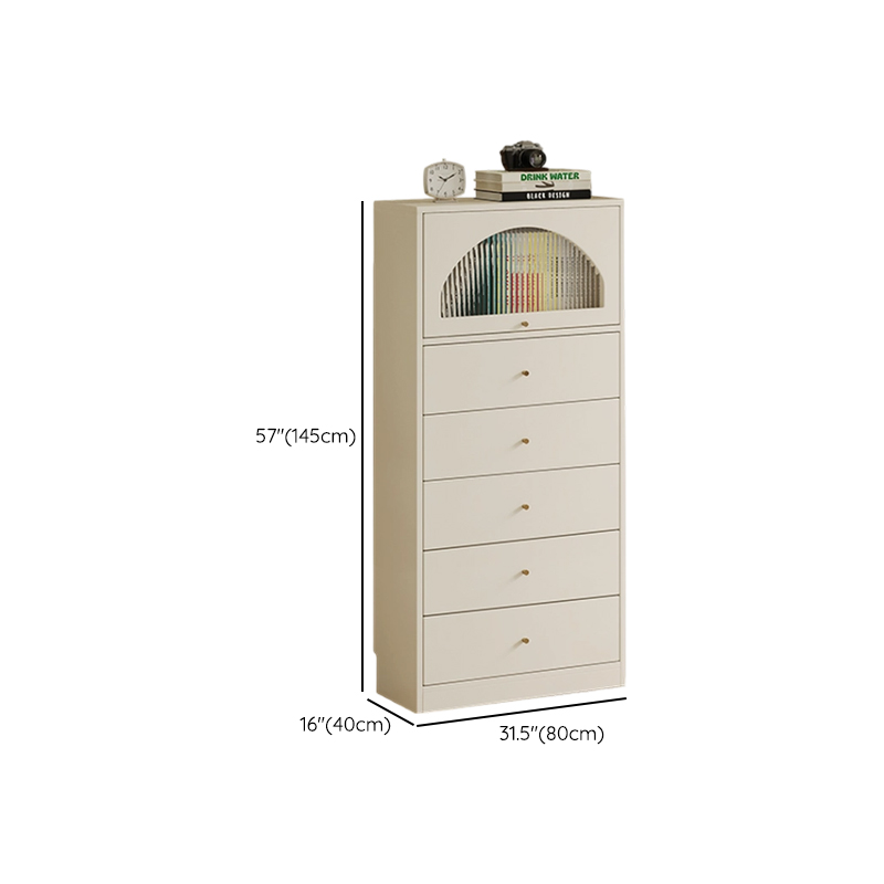 Chalk Casual Composite Wood Combo Dresser for Parlor with 6/3/5 Drawers and Hutch in Vertical Orientation - image 15