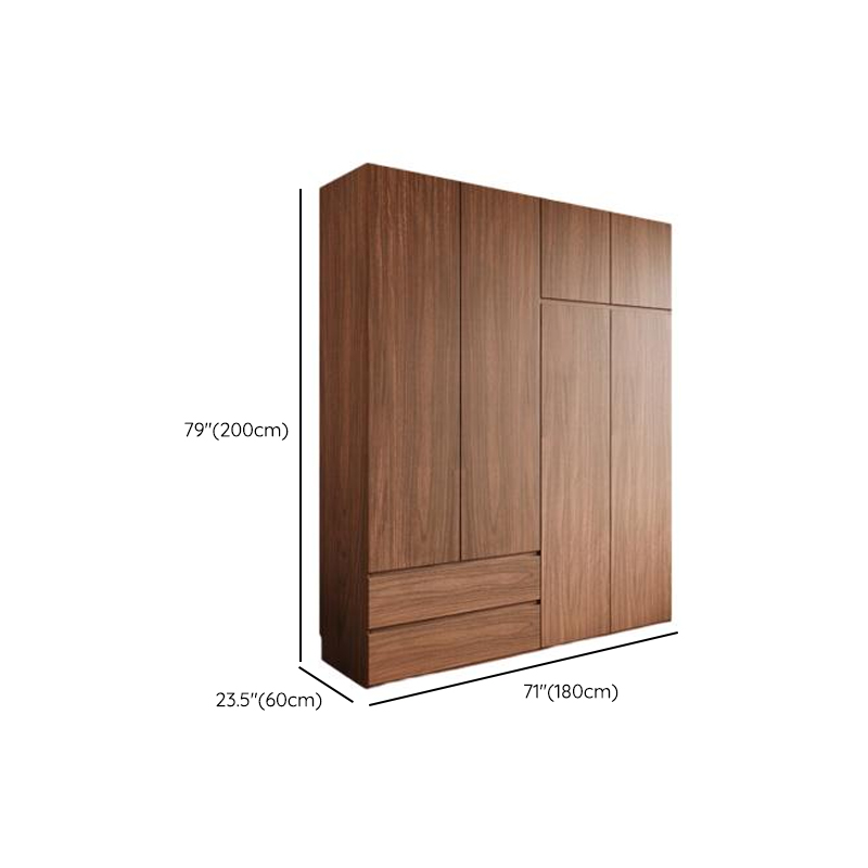 Acorn Minimalist Natural Wood Independent Wardrobe Closet with Soft Close Drawer, Soft Close Door, and Interior Shelves - image 13