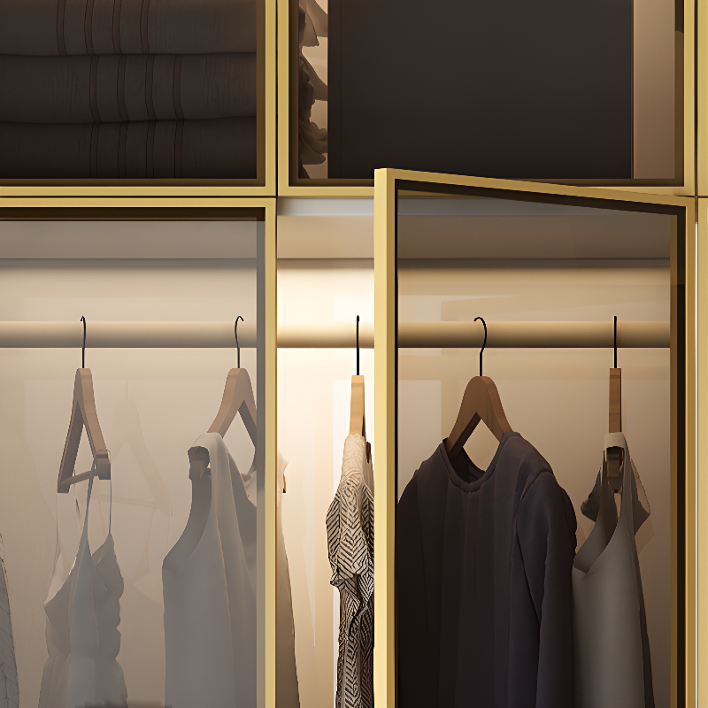 White Trendy Reclaimed Wood Almirah with Soft Close Drawer, Interior Shelves, and Hanging Rod - image 7