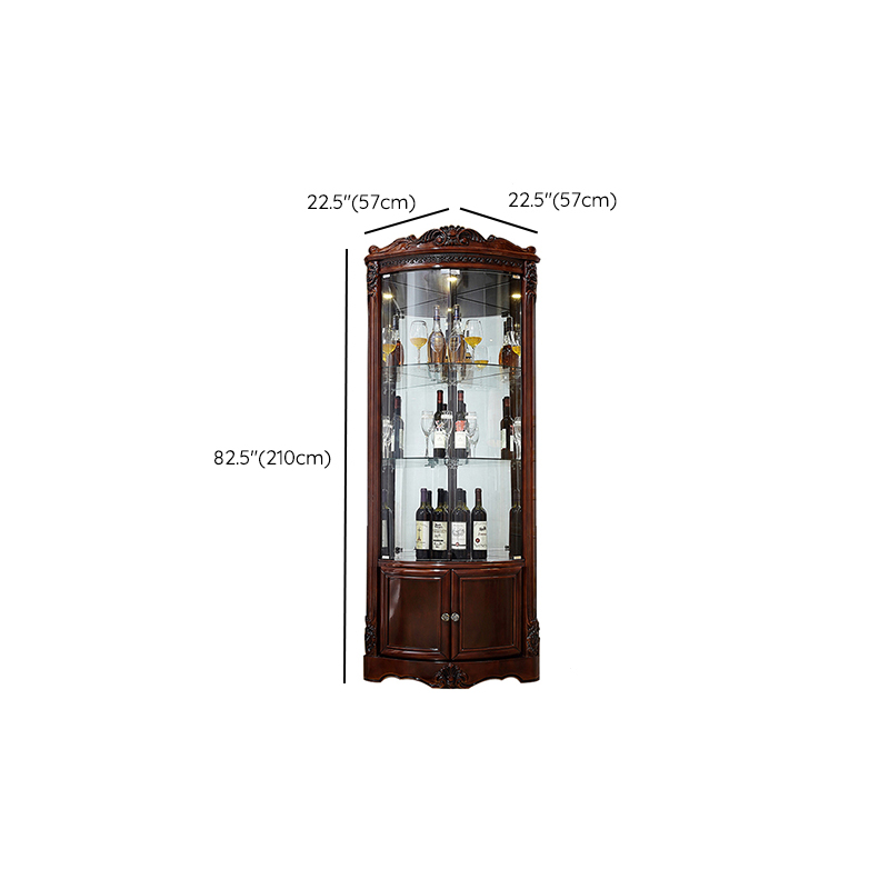 Vintage Detached Accent Cabinet with LED Lighting - image 7