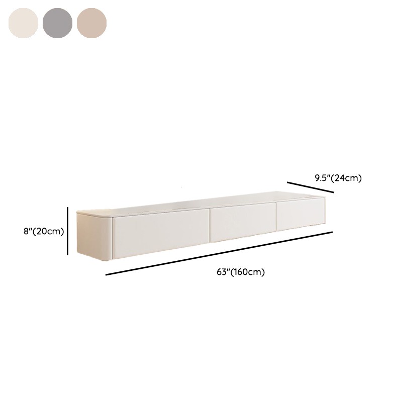Art Deco Stone Rectangular TV Stand with 2 Drawers and 2 Cabinets Featuring Cable Management - image 12