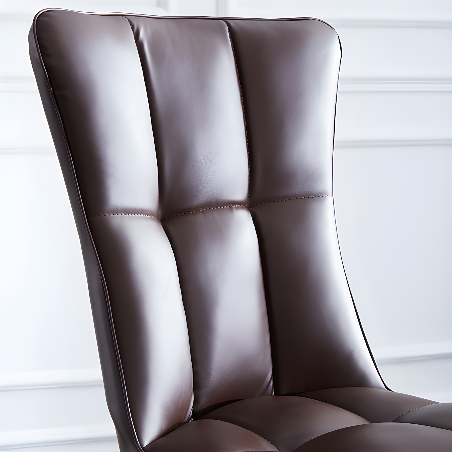 Upholstered Armless Dining Chairs Solid Back Side Chairs with Metal Legs - image 15