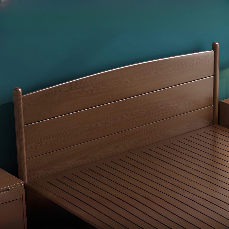 Modish Rubberwood Wingback/Panel Headboard in Rectangle/Camelback Shape for King/Queen/Full Bed, Free-standing Standard with No Distressing and Standard Height - image 3