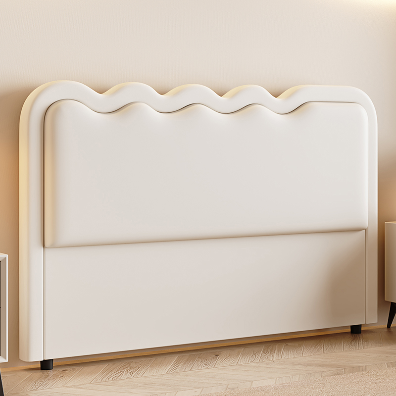 Modern Simple Style Panel Headboard in Natural Wood for California King/King/Queen Bed with No Distressing, Sponge Upholstery Fill, Free-standing Standard Installation, and Standard Height - image 5