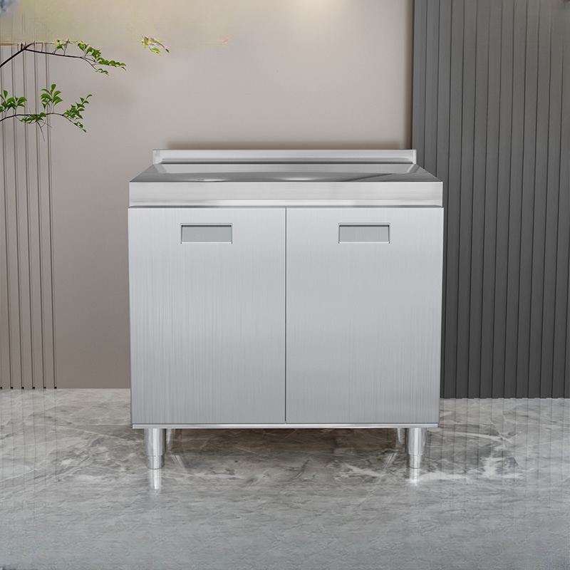 2 Shelves & 4 Doors/3 Doors/2 Doors Silver Metal Standard/Narrow Sideboard with Larder & Hutch - image 3