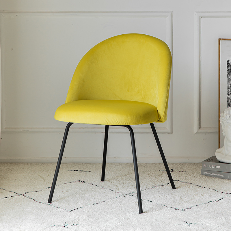 Unwavering Textile Upholstered Side Chair with Solid Back and Foot Pads for Dining Room in a Lavish Style - image 8