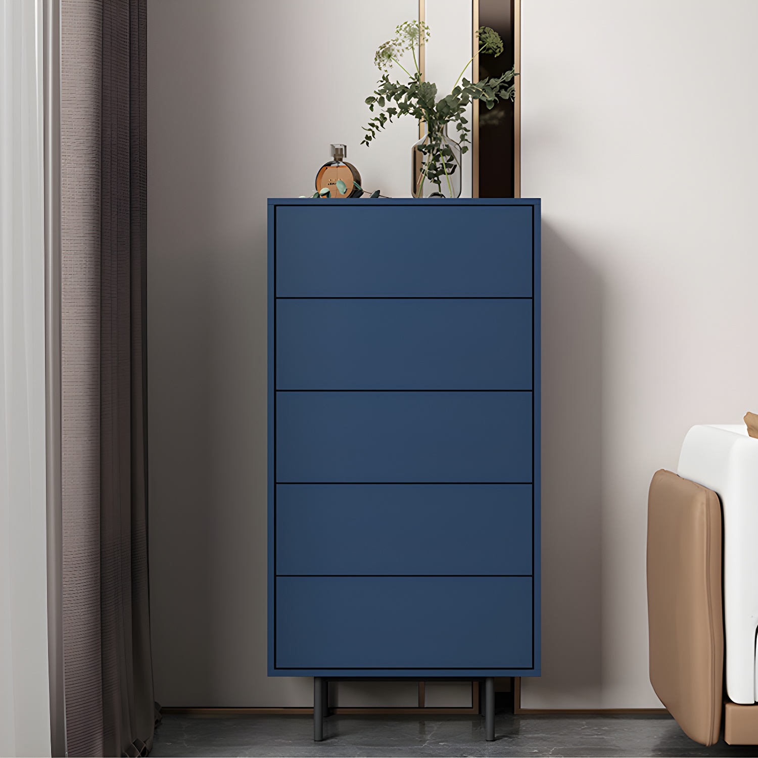 13.65-inch W Modern Storage Chest Dresser Manufactured Wood Storage Chest - image 2