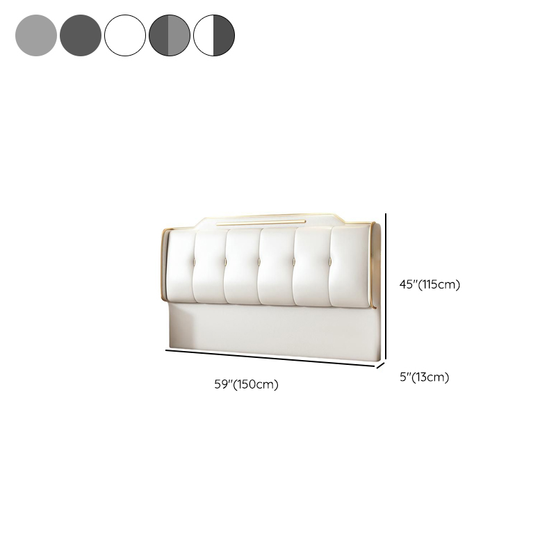 Art Deco Style Panel Headboard with No Distressing, Decorative-stitched Tufting, Rectangle Shape for Twin/Queen/Full Bed, Sponge Upholstery Fill, Standard Height - image 12