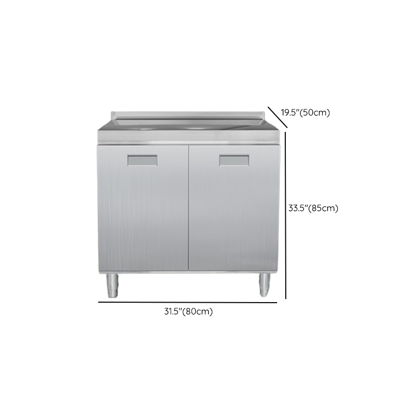 Minimalist Standard/Narrow Metal Buffet Table Kitchen Cupboards with 3 Shelves & 4 Doors/3 Doors/2 Doors - image 8