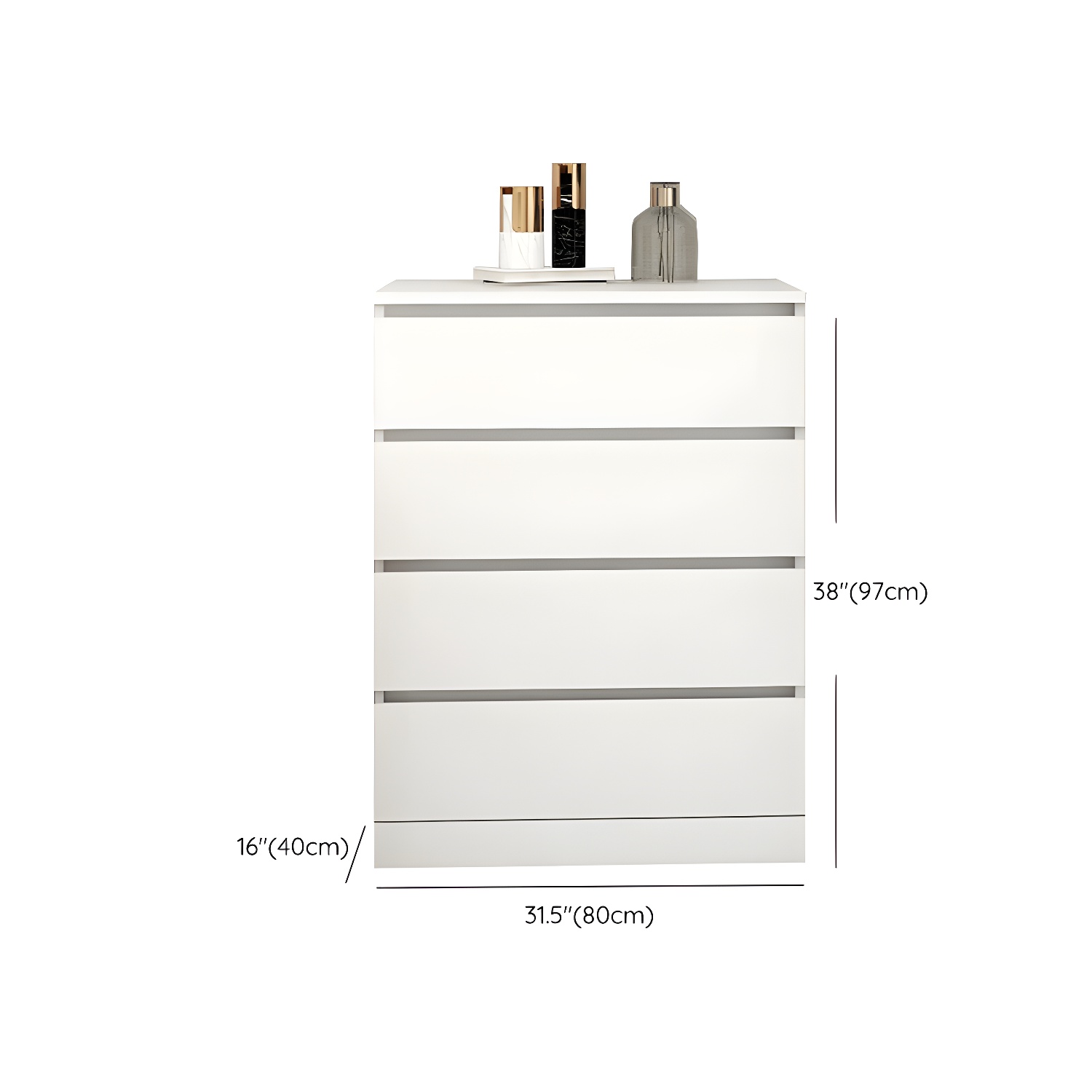 Contemporary Narrow Wood Dresser with Drawers for Living Room - image 17