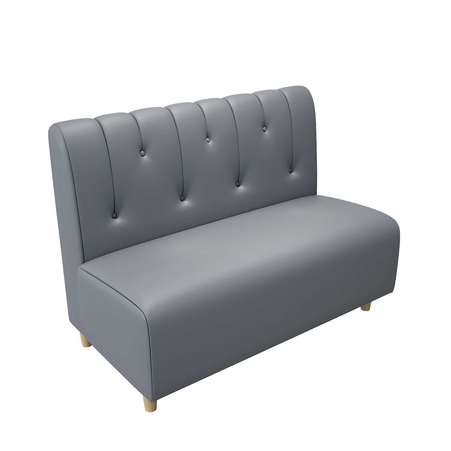47.27"D x 25.59"W x 33.46"H Contemporary Glam 2-seat Sofa for Restaurant - image 6
