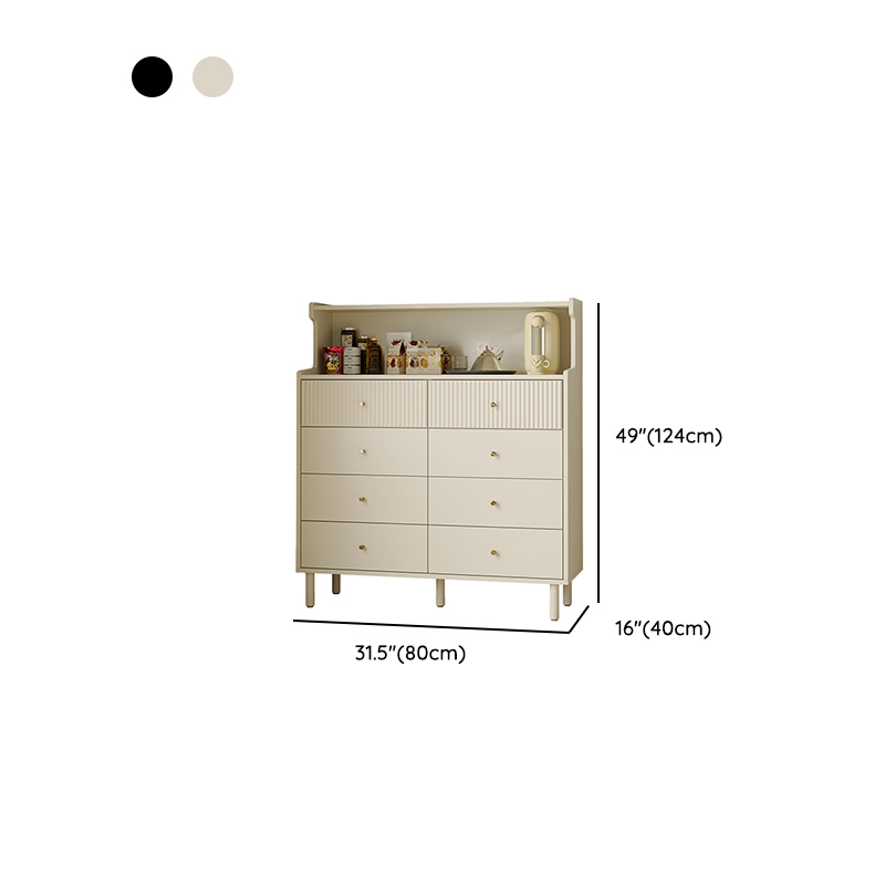 Casual Composite Wood Bachelor Chest/Console Dresser with Shelves, 4 Drawers/8 Drawers, Vertical/Horizontal Orientation - image 10
