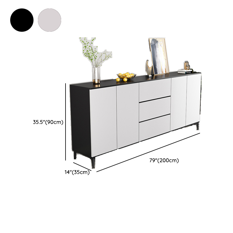 Versatile Sideboard with 2/3 Drawers, Closet Cabinet, Standard/Narrow/Wide Sizes, 3/Two Internal Shelves, Drawer Storage, Manufactured Wood/Stone Countertop, and 4/2/3 Doors - image 17