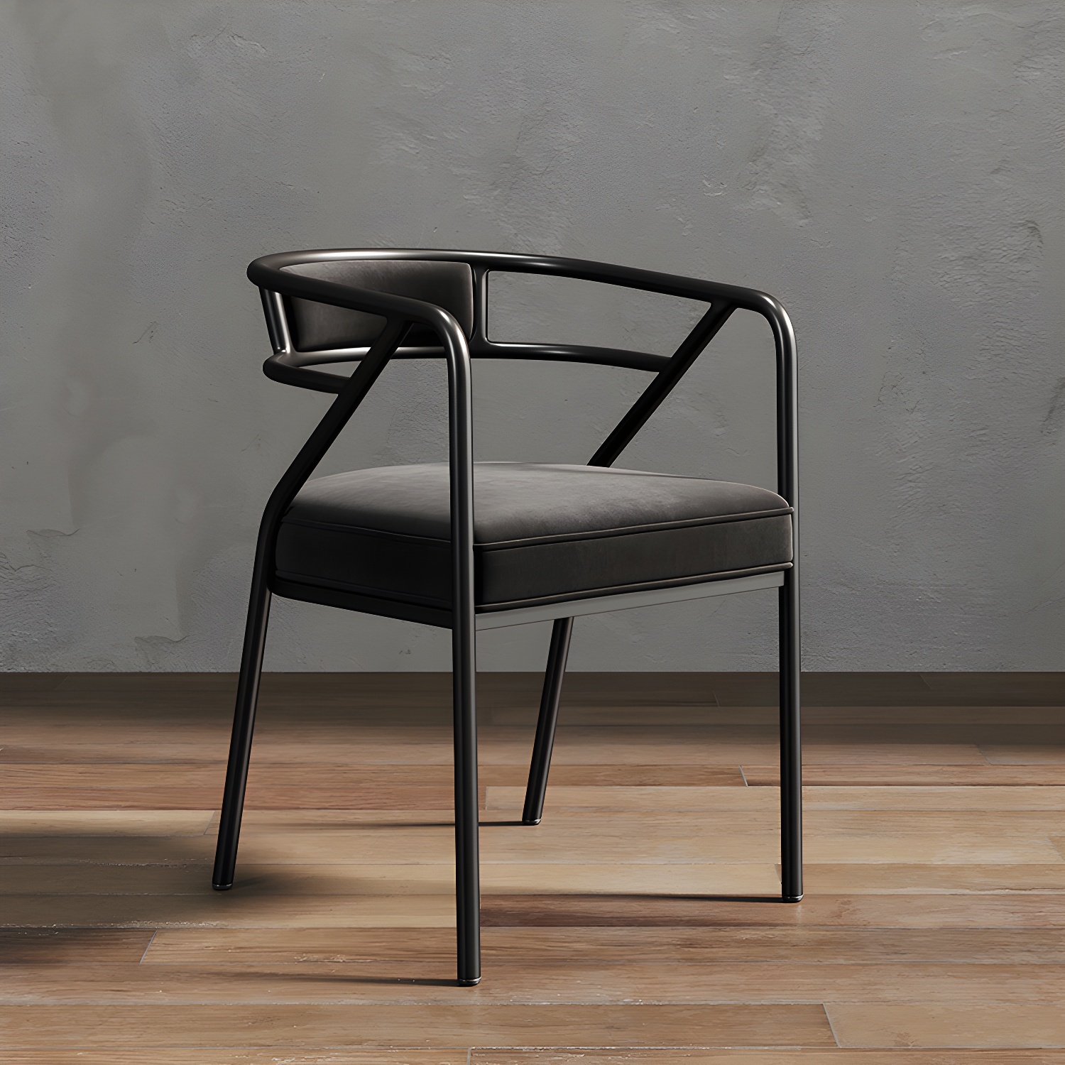 Glam Dining Chair Open Back Upholstered Dining Side Chair with Metal Legs - image 18