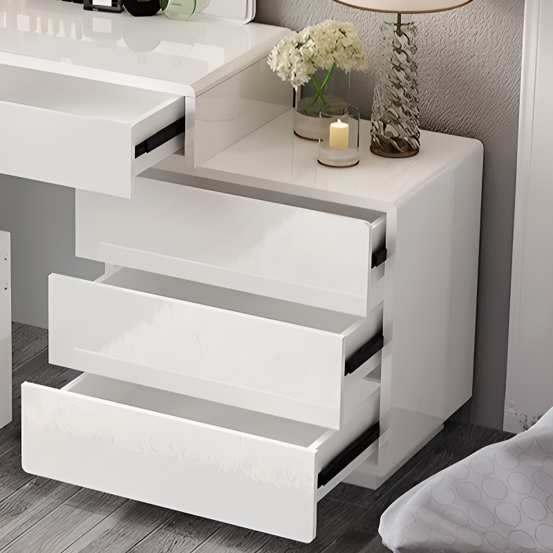 Scalable Manufactured Wood Push-Pull Bedroom Floor Vanity, No Suspended - image 4