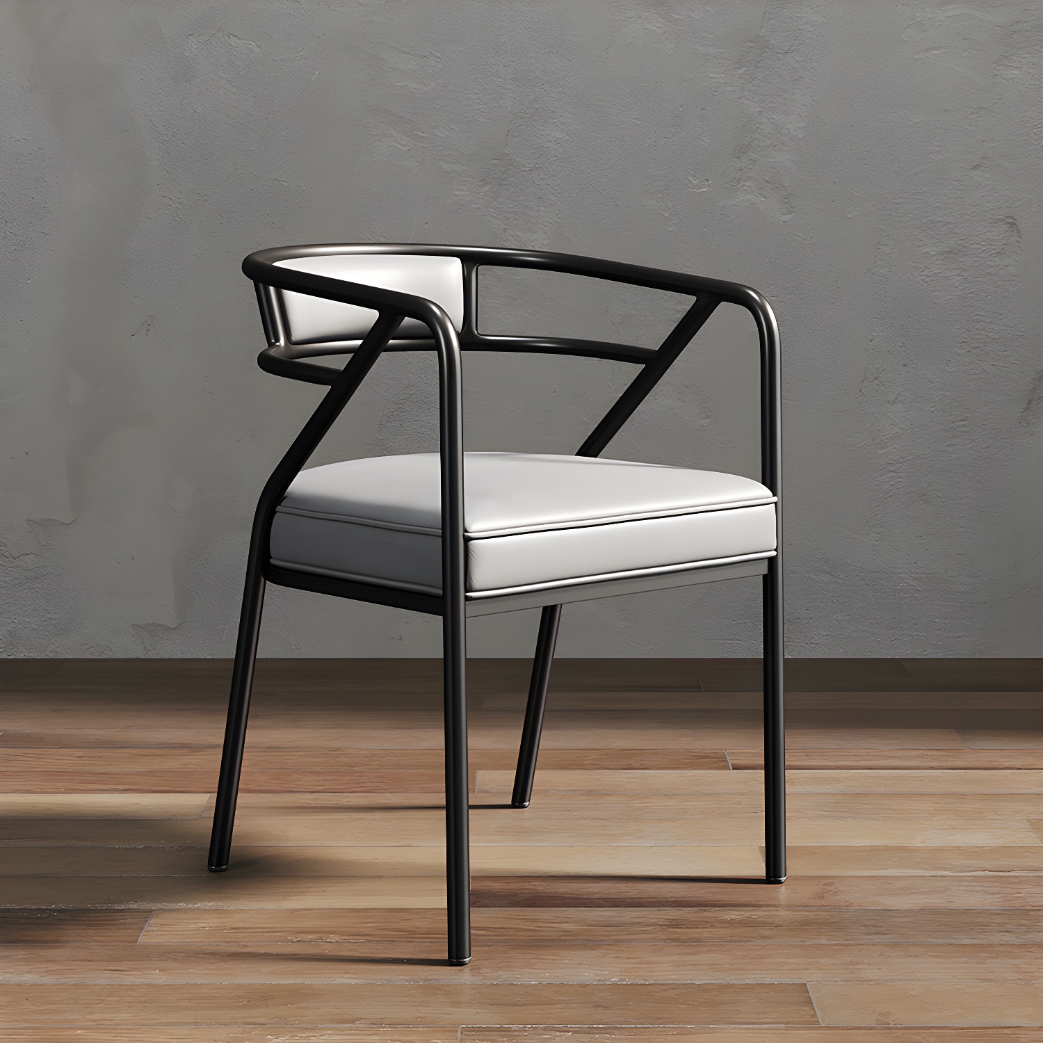 Glam Dining Chair Open Back Upholstered Dining Side Chair with Metal Legs - image 12