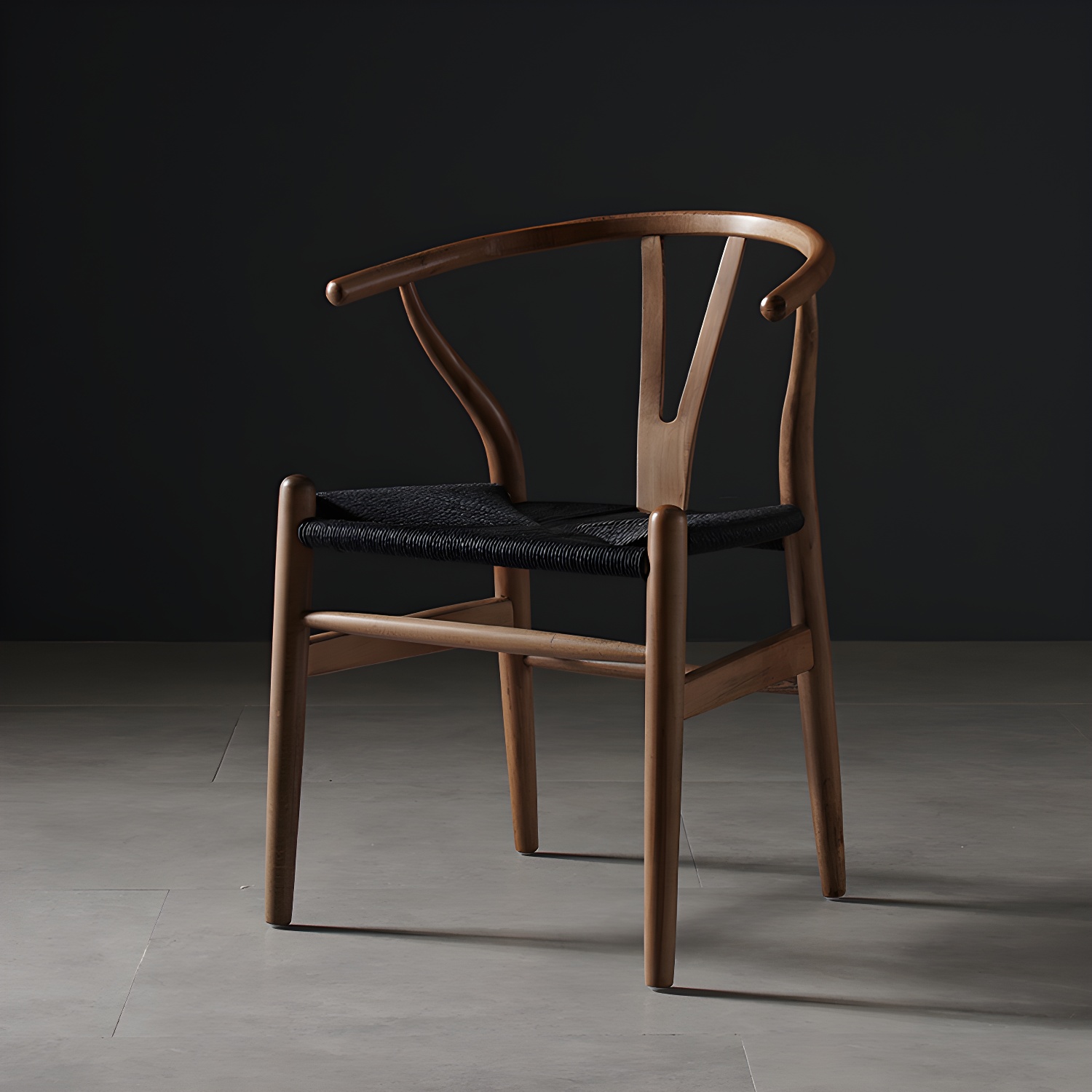 Scandinavian Style Wood Dining Chair Dining Room Wishbone Chair with Arm - image 13