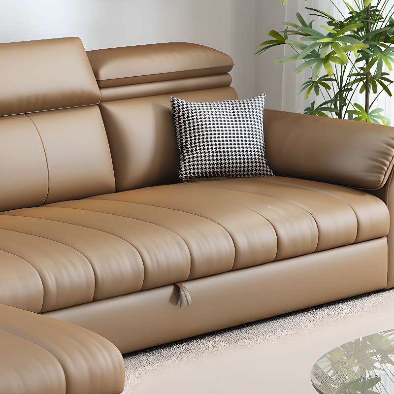 Coffee L-Shape/Straight Right Hand Facing/Horizontal Sofa Chaise/Convertible Sofa with Under-seat-storage for Seats 5/Seats 2/for 6 - image 6