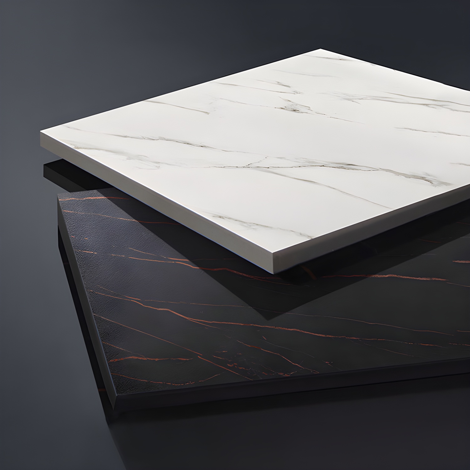 Industrial Standard Rectangle Shape Dining Table Sintered Stone Top Dining Table for Kitchen - image 6