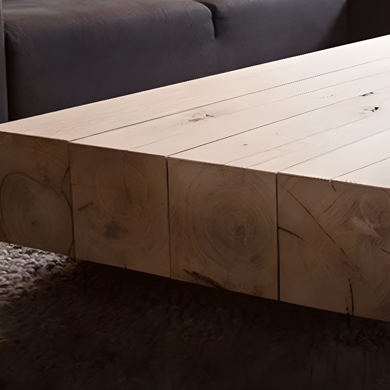 Pine Square Sledging Board Game Coffee Table for Home - image 6