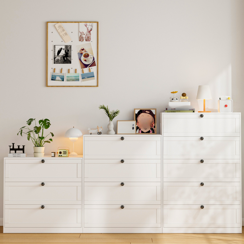 Simple Steel Bachelor Chest with 3/5/4 Drawers in Vertical/Horizontal Orientation - image 3