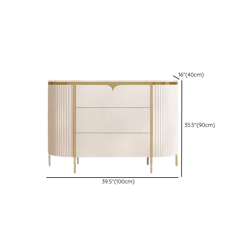 Glamorous Ground Sideboard with Standard/Narrow Size, 1 Shelf, Cabinets, Sintered Stone Countertop, and 2 Doors - image 16