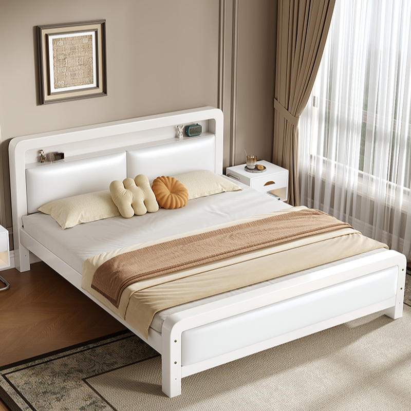 Minimalist Solid Color Iron Storage Included Bed with Leg for Living Room - image 5