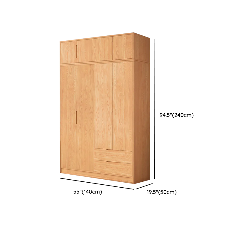 Wood Color Nordic Unfixed Wardrobe Closet - image 32