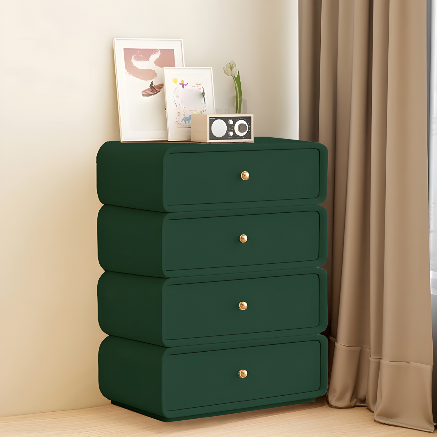 Modern Light Wood Dressers with Solid Wood Construction and Soft-Close Drawers - image 2