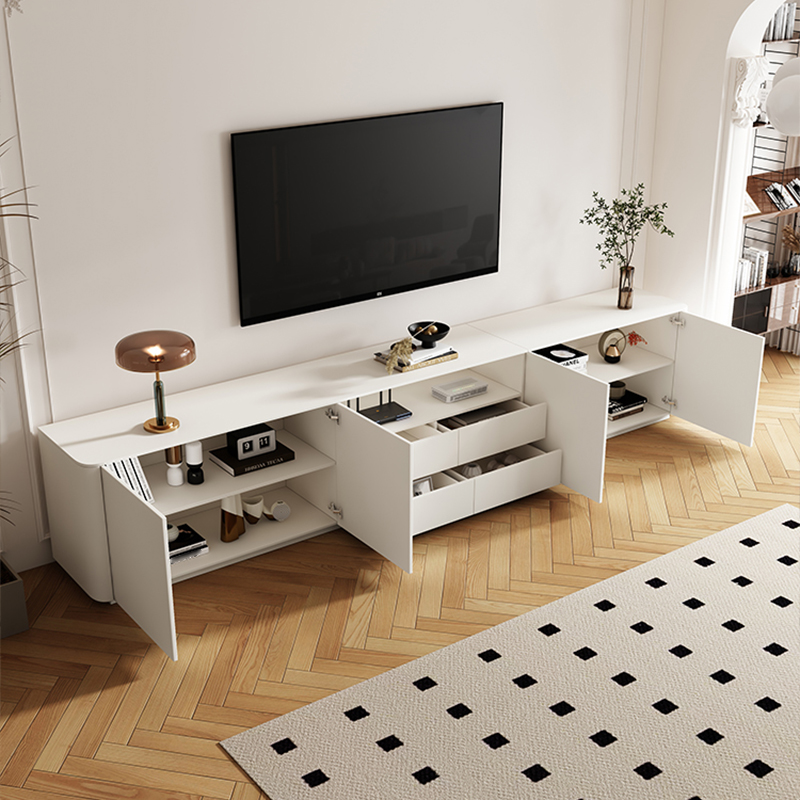 Modern Rectangle TV Stand with 4-Door/2-Door & 3 Tiers Living Room - image 6