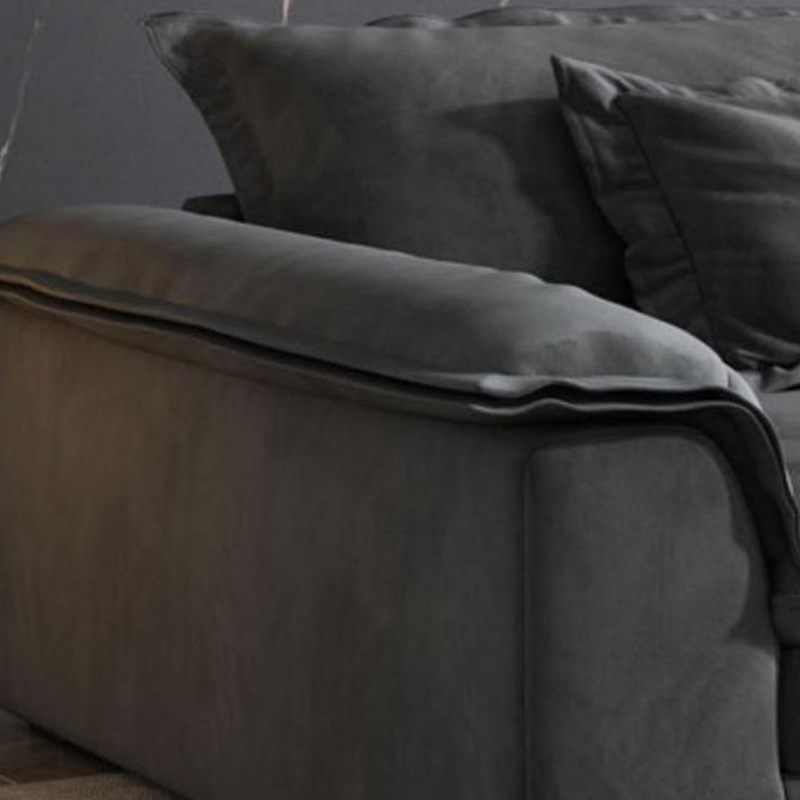 Modern Flared Arm Sofa with Water Resistant and Bolster Pillows - image 11