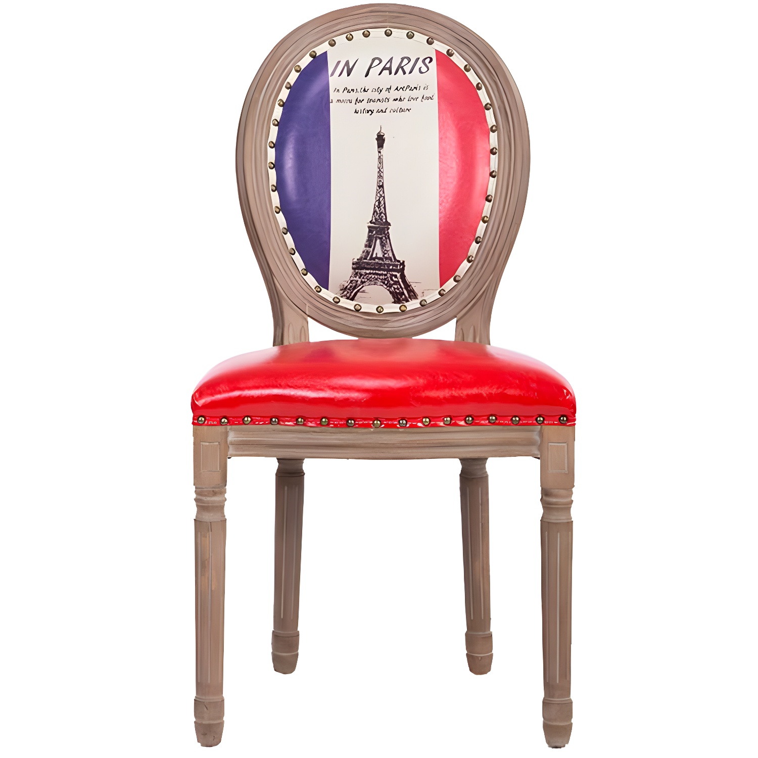 Solid Wood Country Style Dining Room Chair Matte Finish King Louis Back Side Chair - image 14