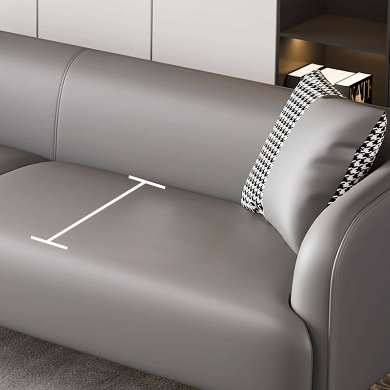 Modern Pine Wood Upholstered Three-Seater Sofa with Foam Seat in Solid Color - image 16