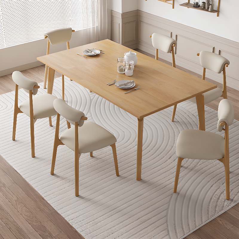 Casual Side Chair in Vinyl Leather with Wood Legs, Low Back, Framed and Balanced - image 10