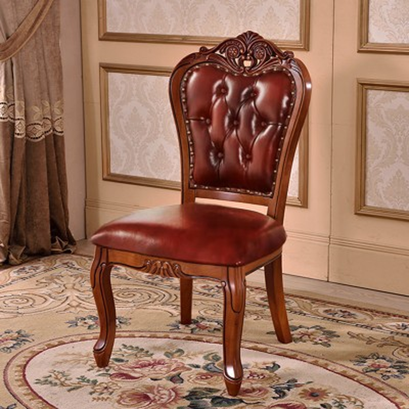 Modern Simple Style Queen Anne Upholstered Arm Chair with Arms, Walnut Timber Legs - image 11